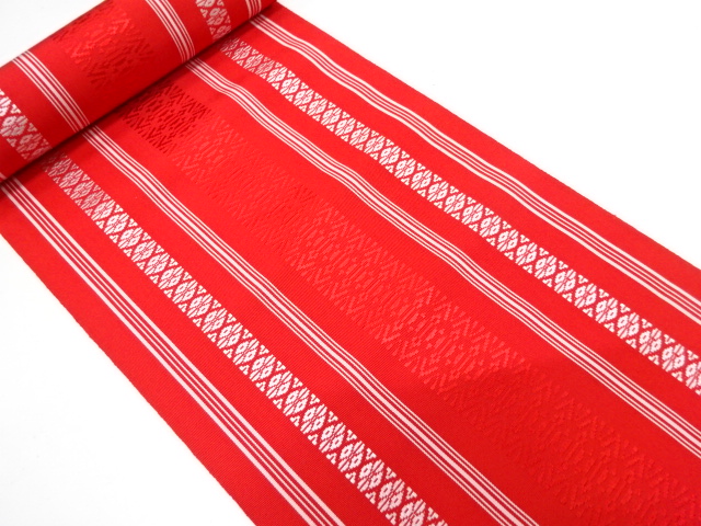 JAPANESE KIMONO / ANTIQUE BOLT FOR HASSUN OBI / HAKATA